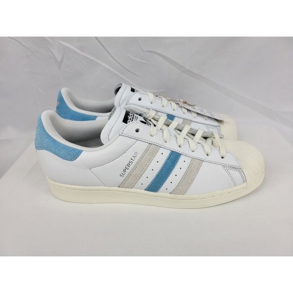adidas Other - Adidas Superstar Cream White Preloved Blue Shoes Sneakers Mens Size 10.5 GZ9381